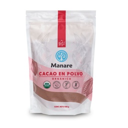 Cacao Polvo Org Raw Manare 500 Gr