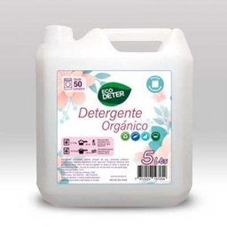 [Base a derivados del aceite de coco. No contiene cloro, ni fosfatos, ni boratos u otros químicos que son peligrosos para nuestra salud] Detergente líquido ecológico floral 5 litros